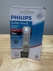 Philips 50W 120V GY8.6 Base T4 Outdoor Security Replacement Bulb 600 Lumens New. Price: $10.50.