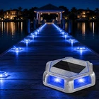 Solar Dock Lights Outdoor Waterproof, 12 Pack Blue Led Driveway Wit New. Price: $107.79.