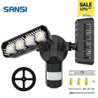 Led Motion Sensor 7000LM Security 54W Outdoor Floodlight Wall Lamp Sansi Open. Price: $37.38.