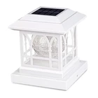 Solar Post Cap Lights, Warm White & Rgb Automatic Cycling, Cracked Glass Bulb... New. Price: $25.16.
