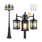 Partphoner Dusk To Dawn Outdoor Lamp Post Lights, Black Pole With Clear... New. Price: $206.23.