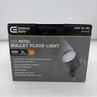 Commercial Electric 12W Bronze Outdoor Led Bullet Flood Light 1500 Lumens 3000K New. Price: $21.25.
