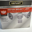 Defiant 703499 180 Wide Motion Detection Outdoor Security Light White Open. Price: $35.00.