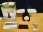 Defiant 2-HEAD Dusk To Dawn Led Security Flood Light 900 Lumens Battery Powered Open. Price: $33.99.