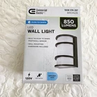 Commercial Electric Led Wall Light Bronze 850 Lumens 1008-376-297 Sensor New Open. Price: $28.00.