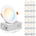 12 Pack 4 Inch 5CCT Dimmable Led Recessed Ceiling Light Panel With Junction Box New. Price: $59.99.