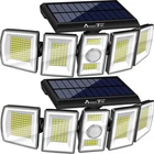 Ameritop Solar Lights Outdoor 300 Led 6500K Motion Sensor Cordless; Adj New. Price: $37.92.