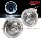 Universal 3.2" Round White Halo Clear Glass Lens Bumper Driving Fog Lamp Lights New. Price: $34.99.
