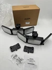 Aixpi Pack Outdoor 240 Led 3000MAH Motion Sensor Black Flood Lights - Nob Open. Price: $28.00.