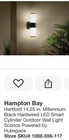 Hampton Bay Hartford 14.25 In. Black Led Smart Cylinder Outdoor Wall Sconce Open. Price: $50.34.