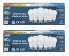 Feit Dimmable A19 Led Bulbs 5-COLOR Temps 60W Equiv (uses Only 8.8W) 12-PACK New. Price: $26.99.