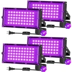 Thecham 50W Led Black Light IP66 Waterproof Outdoor W/ 5.9FT Plug - 4 Pack New. Price: $57.95.