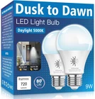 Pack Dusk To Dawn Bulbs Outdoor, 5000K-DAYLIGHT, 720LM, 9W(60W Equivalen New. Price: $13.93.