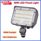 60W Led Flood With Knuckle, Dusk To Dawn Outdoor Ultra Brightness Daylight New. Price: $40.51.