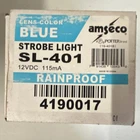 Amseco SL-401 Blue Strobe Light 12VDC 115MA Rainproof Mpn 4190017 New. Price: $60.00.