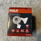 Halo Motion Activated Twin Head Floodlight MS185RW White 180 Degree 150WPER Bulb New. Price: $37.00.