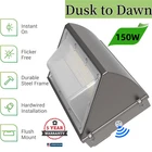 150W Led Wall Pack With Photocell Commercial Outdoor Security Lighting Etl New. Price: $269.01.