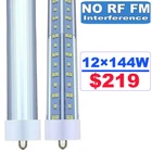 8FT Led Tube Bulbs 72W 144W T8 FA8 Single Pin Shop Lights 6500K No Rf New. Price: $219.99.