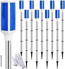 10 Pcs Solar Powered Driveway Markers Reflective Lights Blue New. Price: $76.09.