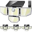 Adewalk Outdor Security Solar Light -4PACK 188 Led Motion Sensor New. Price: $128.72.