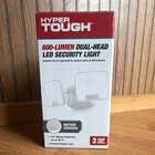 Hyper Tough 600-LUMEN Dual-head Led Outdoor Security Light, Motion Sensor, White New. Price: $23.99.