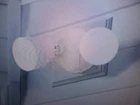 Lutec 2-LIGHT White Outdoor Integrated Led Wall Eave Mount Flood Open. Price: $18.66.