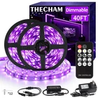 Thecham Black Light Strip With Remote, 720 Led Lamp 40FT, New. Price: $27.76.