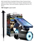 Bell+howell Bionic Deluxe Solar-powered 25 Feet Motion Open. Price: $29.88.