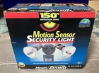 Heath Zenith Motion Sensor Security Light SL-5411-A 150 Degree Detection Zone Open. Price: $19.99.