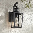 Ackerly Modern Outdoor Wall Light Fixture Textured Black Dusk To Dawn 14" Porch New. Price: $124.99.