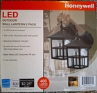 2PACK!! Honeywell Led Outdoor Wall Security Lights Lantern 400 Lumens Black -new. Price: $29.99.