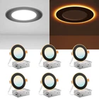 6 Pack 4'' 5CCT Led Recessed Ceiling Panel Light Dimmable With Night Black New. Price: $62.99.