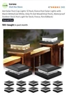 Icerona Solar Post Cap Lights 12 Pack Waterproof Led Outdoor Black White New. Price: $40.01.