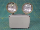 Flood Light Assembly With Hoffman A1066JFG Enclosure & 2 Lamps Used. Price: $99.00.