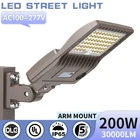 200 Watt Led Shoebox Pole Commercial Parking Lot Street Lighting Arm Mount New. Price: $136.19.