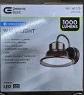 Commercial Electric 350W Eq Led Bronze Barn Light, Dusk-to-dawn, Wall/post Mount New. Price: $44.00.
