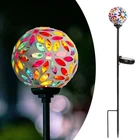 Afirst Solar Lights Outdoor Decorative - Mosaic Garden Stakes Flower New. Price: $34.35.