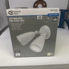 Commercial Electric Dusk To Dawn Bronze Outdoor Led Flood Light Twin Head New. Price: $19.99.