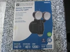 Utilitech Motion Activated Led Security Light Black Hard Wired #4090272 New. Price: $10.00.