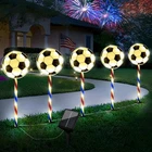 Illuminew 5 Pack Solar Soccer Pathway Lights, Waterproof 8 Mode World Cup Sta.... Price: $51.26.