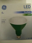 6W Ge Led Long Life Floodlight Green Color PAR38 Outdoor New. Price: $22.00.