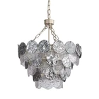 Golden Lighting 6007-20 Cascada 8 21"W Pendant Aegean Silver / Smoke New. Price: $1099.99.