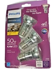 Philips 4.4W Led Dimmable 400 Lumens PAR16 Bright White Indoor Flood Lights New. Price: $19.95.
