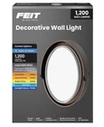 Feit Electric Led Outdoor Wall Light, 1200 Lumens Dusk-to-dawn Porch Open. Price: $51.99.