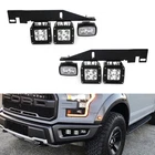 White 100W Led Lower Bumper Fog Light Kit W/ Bracket Wire 17-20 Ford Raptor New. Price: $190.09.