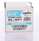 Amseco SL-401 Blue Strobe Light 12VDC 115MA Rainproof Open Box New. Price: $12.99.
