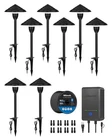 Wilawels All-in-one Led Low Voltage Landscape Lighting Kit, 8-PACK Black New. Price: $174.29.