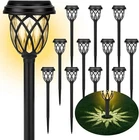 Ruhotili Solar Lights Outdoor 12 Pack Garden Waterproof - Black Open. Price: $50.96.