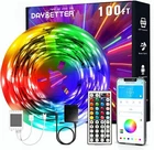 100FT Led Strip Lights, Smart With App Remote Control, Rgb For New. Price: $15.39.