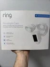 Ring Floodlight Motion Activated Security Camera Wi-fi 1080P White Open Box. Price: $100.00.